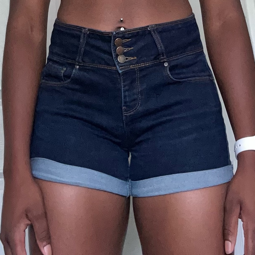 Navy blue Jean shorts
